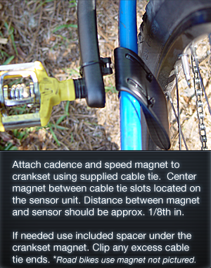 Bike Cadence & Speed Magnet for Cycling Computer