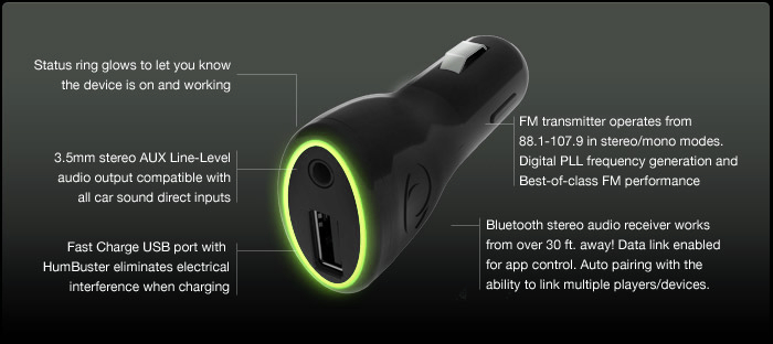 Tune link Android Wireless Bluetooth Car Radio Kit & Fm Transmitter
